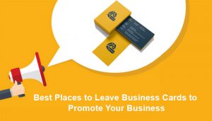 can you leave business cards in mailboxes